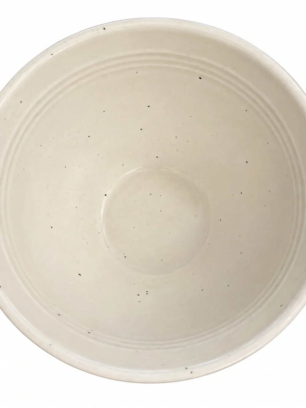 Pottery Barn White Speckled Pedestal Footed Bowl 3.5” Cereal Rice Ice Cream
